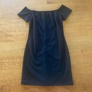 Sparkle & Fade Black off the shoulder tight fitted dress ~ fits medium